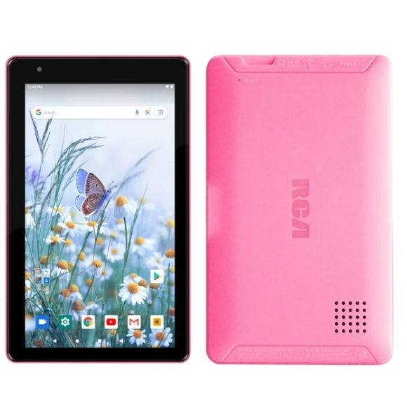 RCA Voyager 7" Android 10 Go Tablet 2GB Ram 16GB Storage Touchscreen Pink - Picture 1 of 15